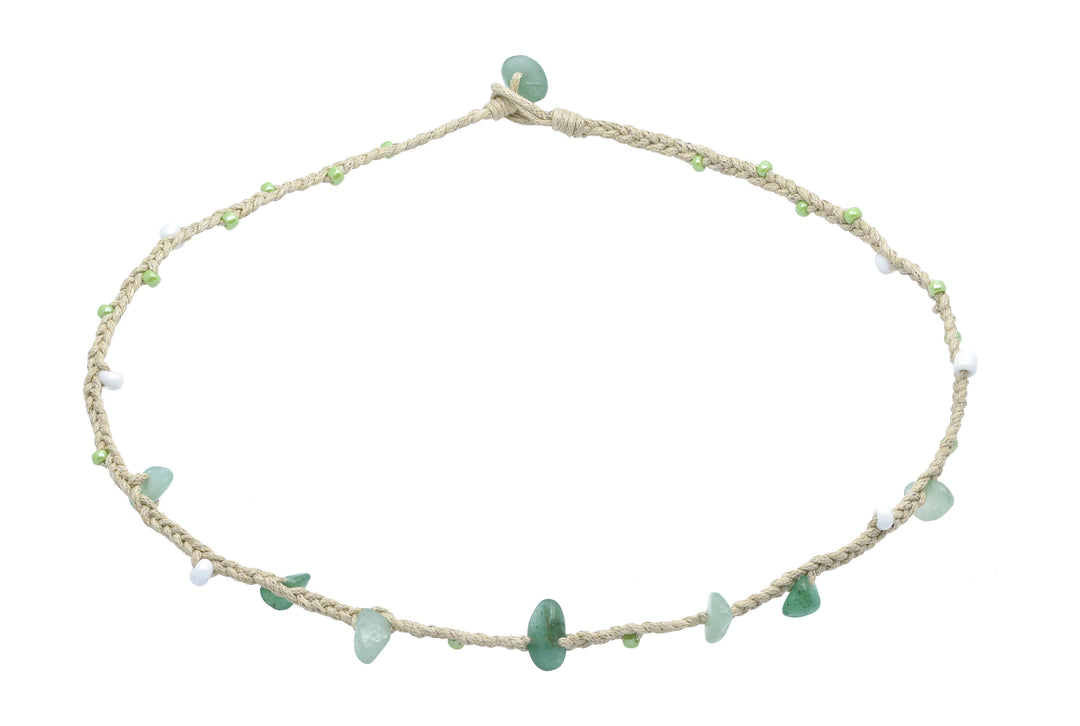 Green Aventurine Stone Necklace